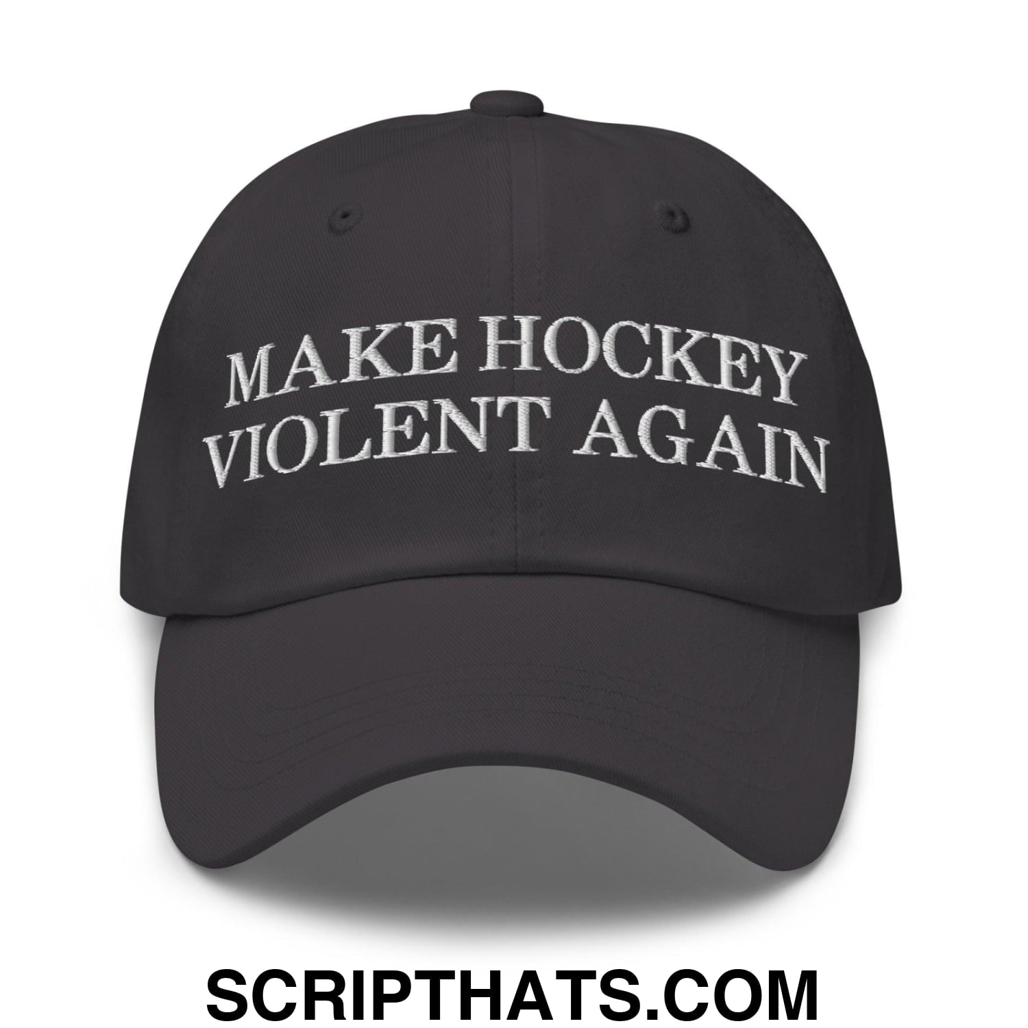 Make Hockey Violent Again Dad Hat Dark Grey