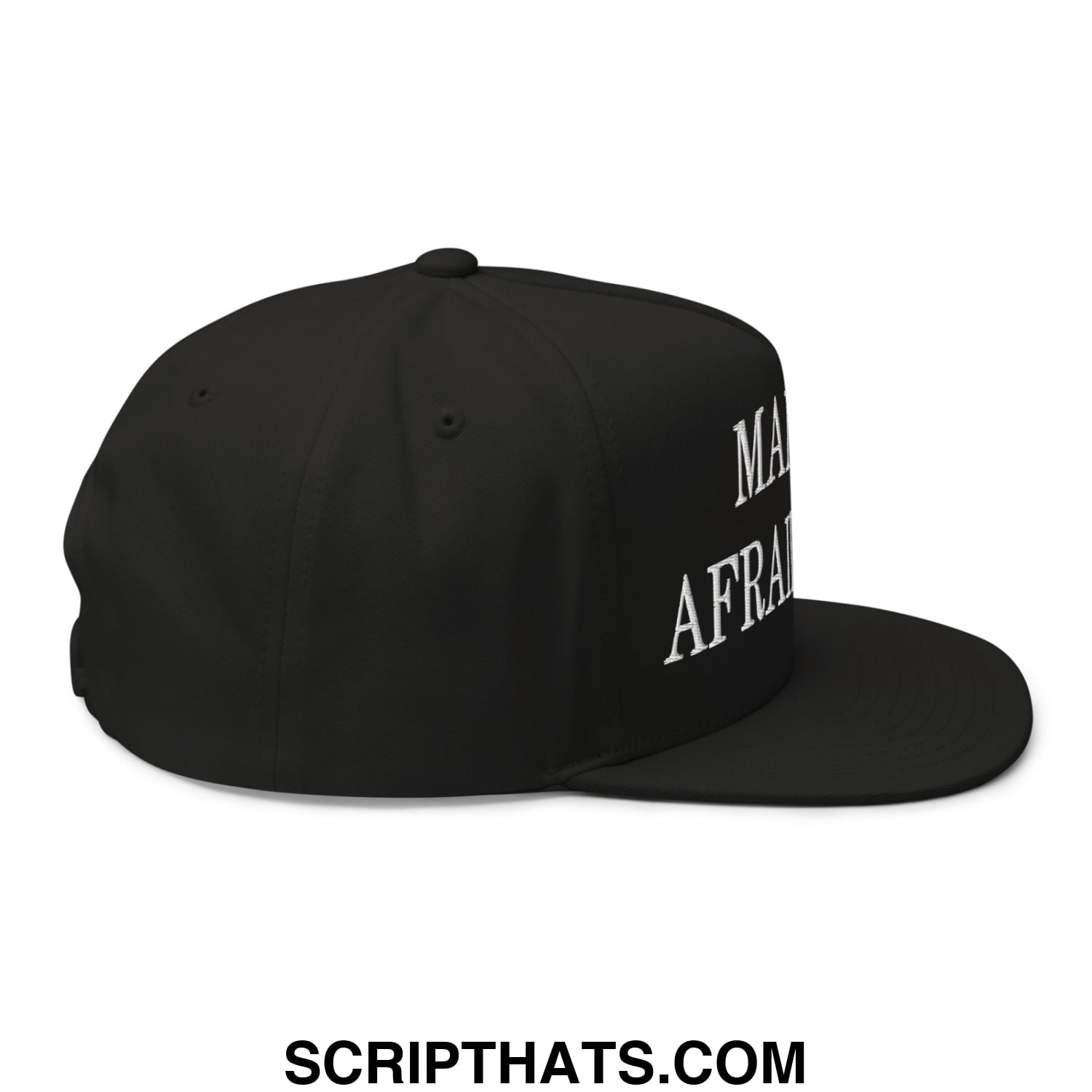 Make ICE Afraid Again Minnesota Flag Embroidered Flat Bill Brim 5 Panel Snapback Hat Black