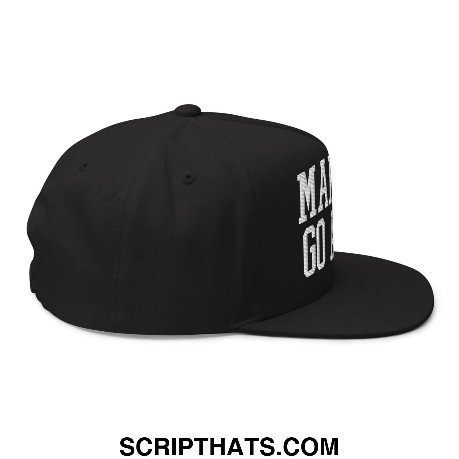 Make ICE Go Away Minnesota Flag Embroidered Flat Bill Brim 5 Panel Snapback Hat Black