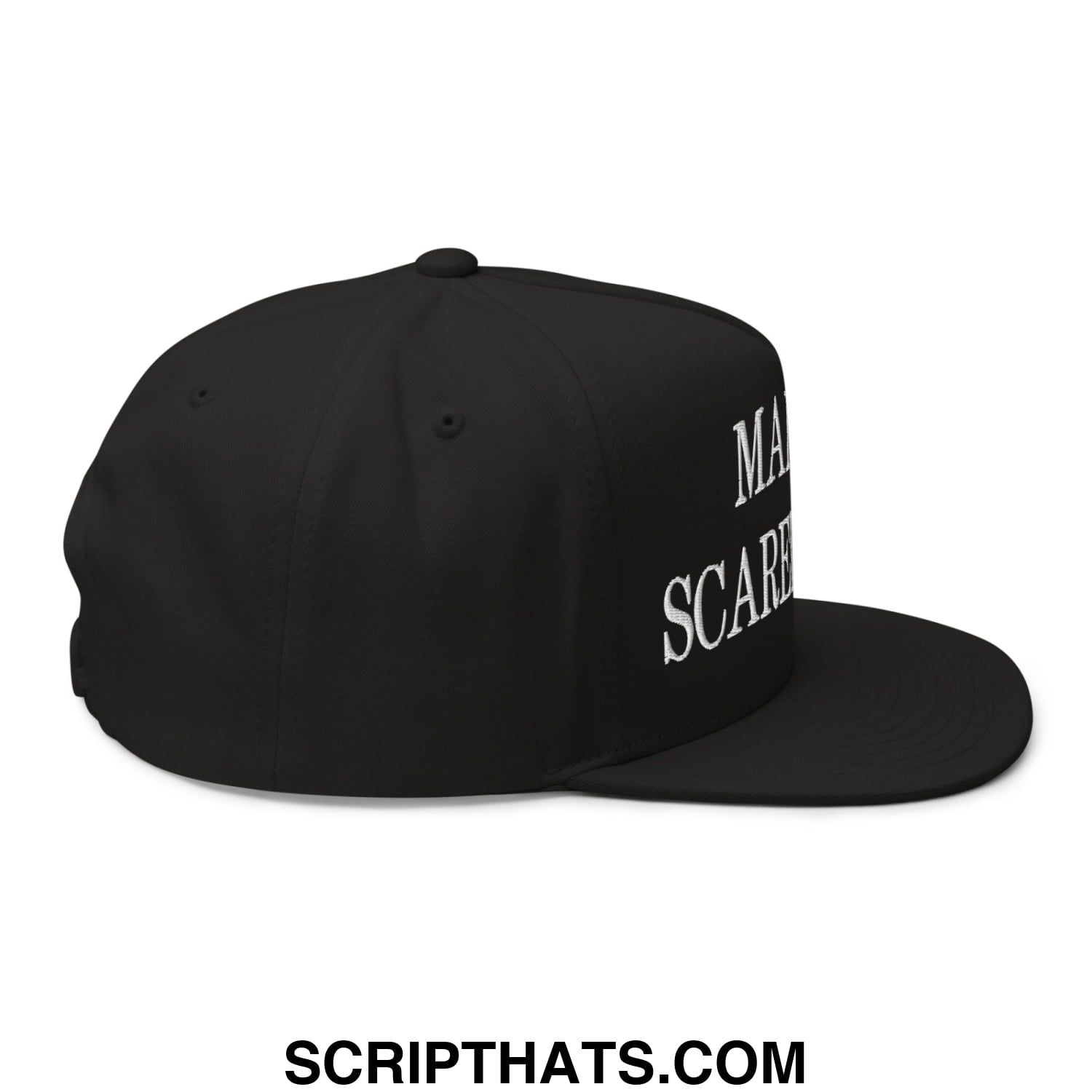 Make ICE Scared Again Minnesota Flag Embroidered Flat Bill Brim 5 Panel Snapback Hat Black