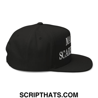 Make ICE Scared Again Minnesota Flag Embroidered Flat Bill Brim 5 Panel Snapback Hat Black