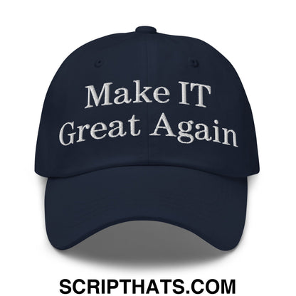 Make IT Great Again Embroidered Unstructured Dad Hat Navy