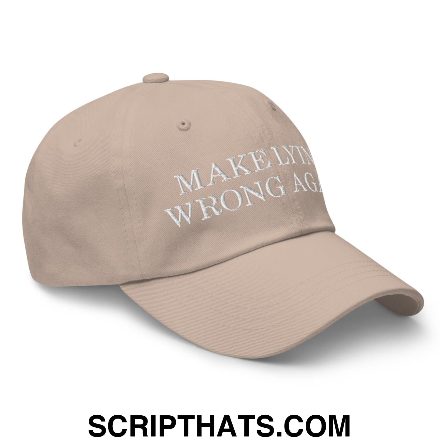 Make Lying Wrong Again Dad Hat Stone