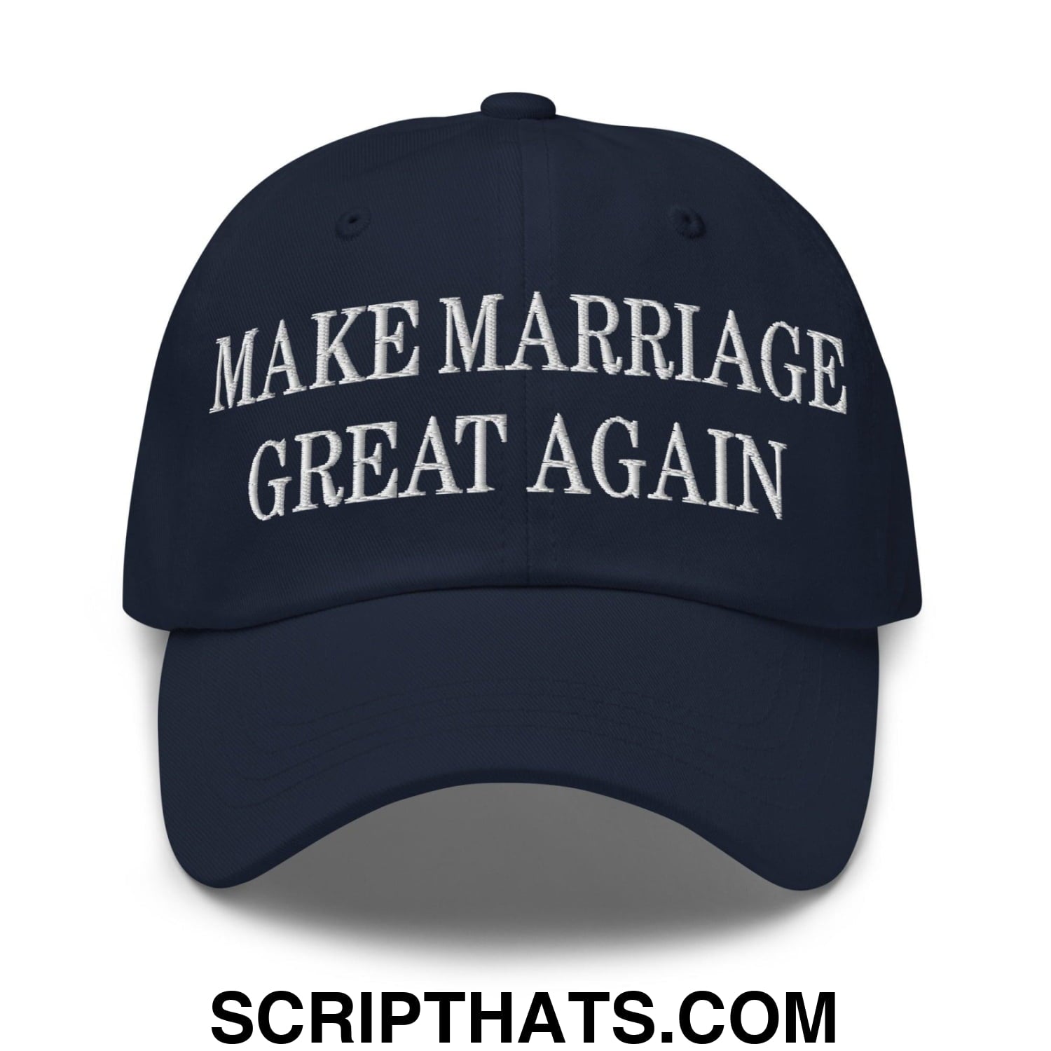Make Marriage Great Again Embroidered Dad Hat Navy