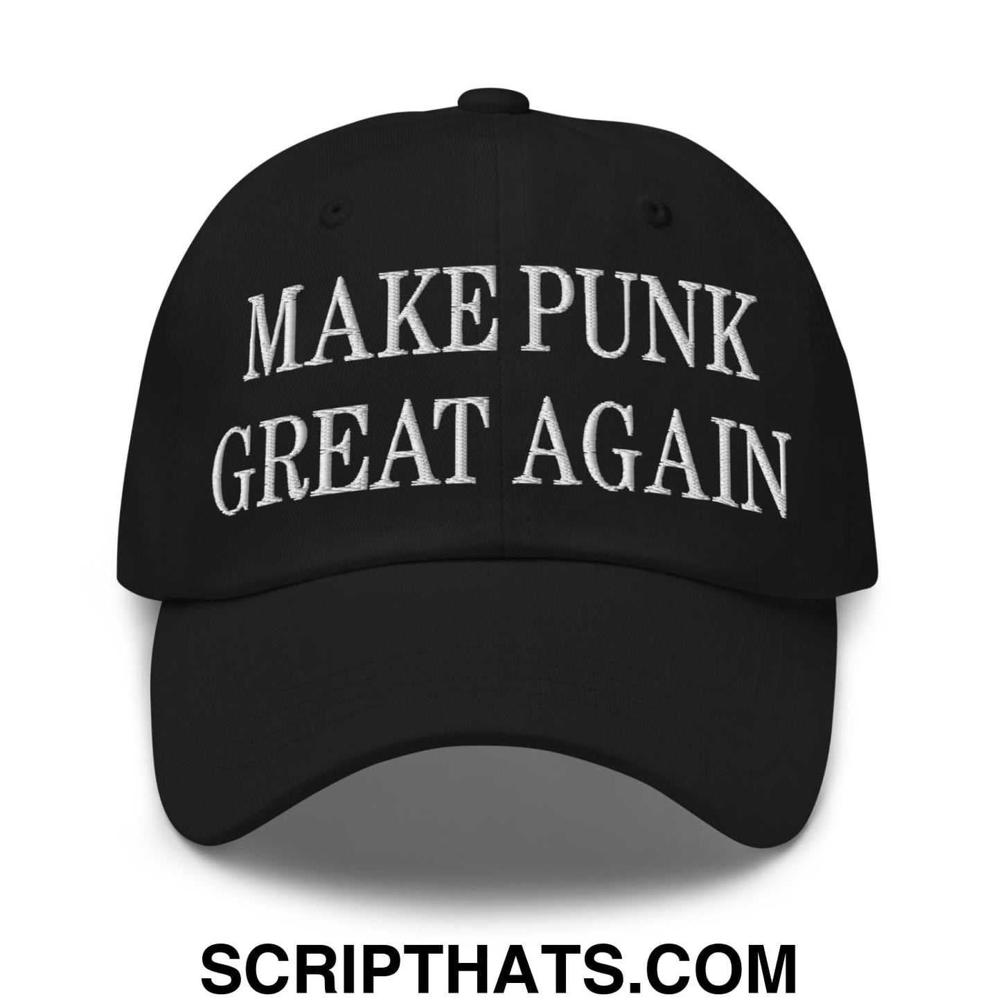 Make Punk Great Again Embroidered Unstructured Dad Hat Black