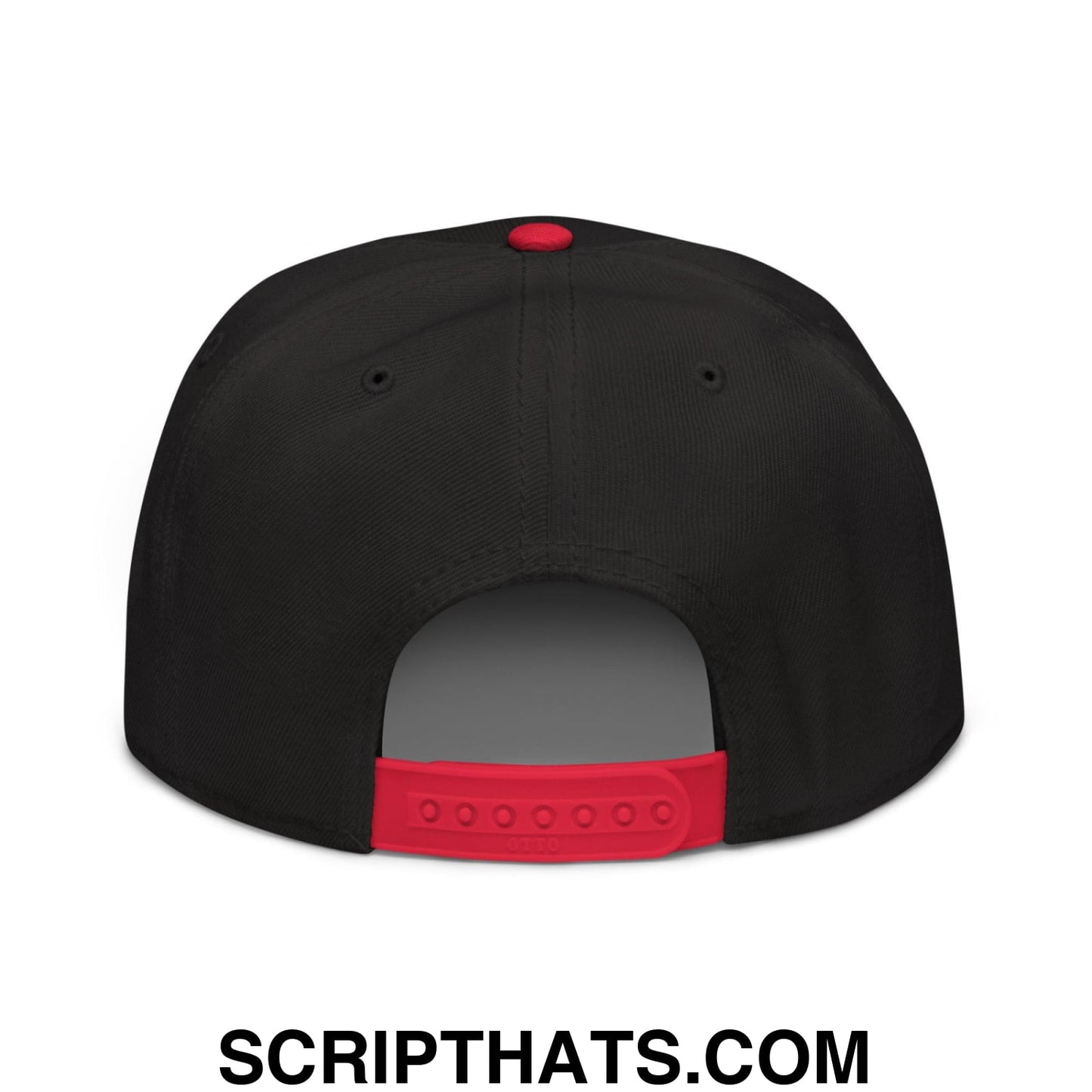 Make Speech Free Again High Crown Snapback Hat Red Black Black