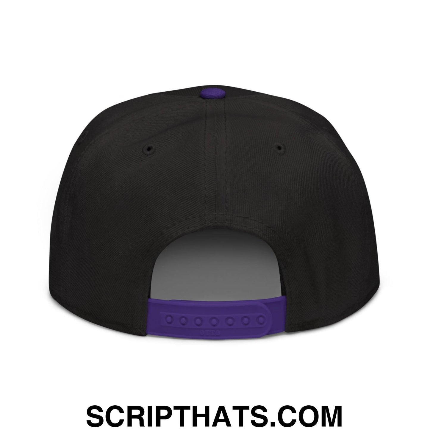 Make Speech Free Again High Crown Snapback Hat Purple Black Black