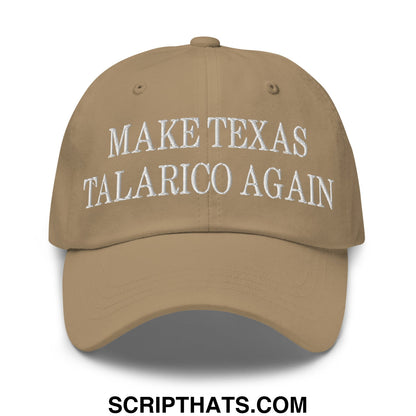 Make Texas Talarico Again Embroidered Unstructured Dad Hat Khaki