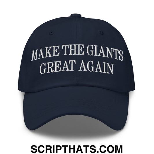 Make The Giants Great Again Embroidered Unstructured Dad Hat Navy