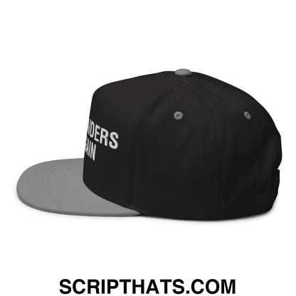 Make The Raiders Great Again 2026 Draft Day Embroidered 5 Panel Flat Bill Brim Snapback Hat Black Grey