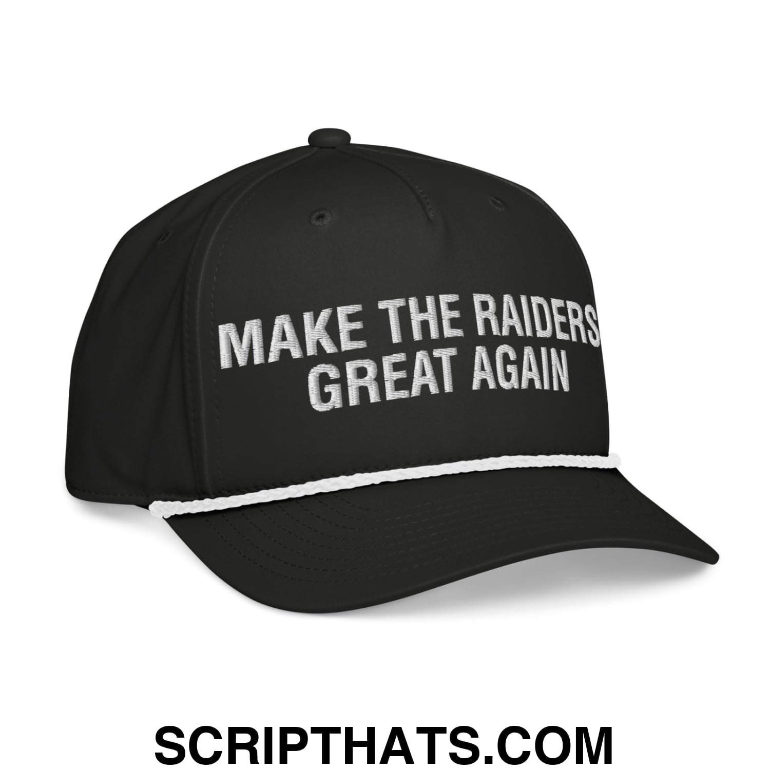 Make The Raiders Great Again 2026 Draft Day Embroidered Rope Snapback Hat Default Title