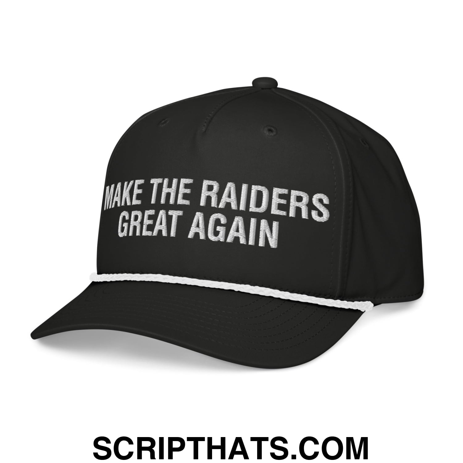 Make The Raiders Great Again 2026 Draft Day Embroidered Rope Snapback Hat Default Title