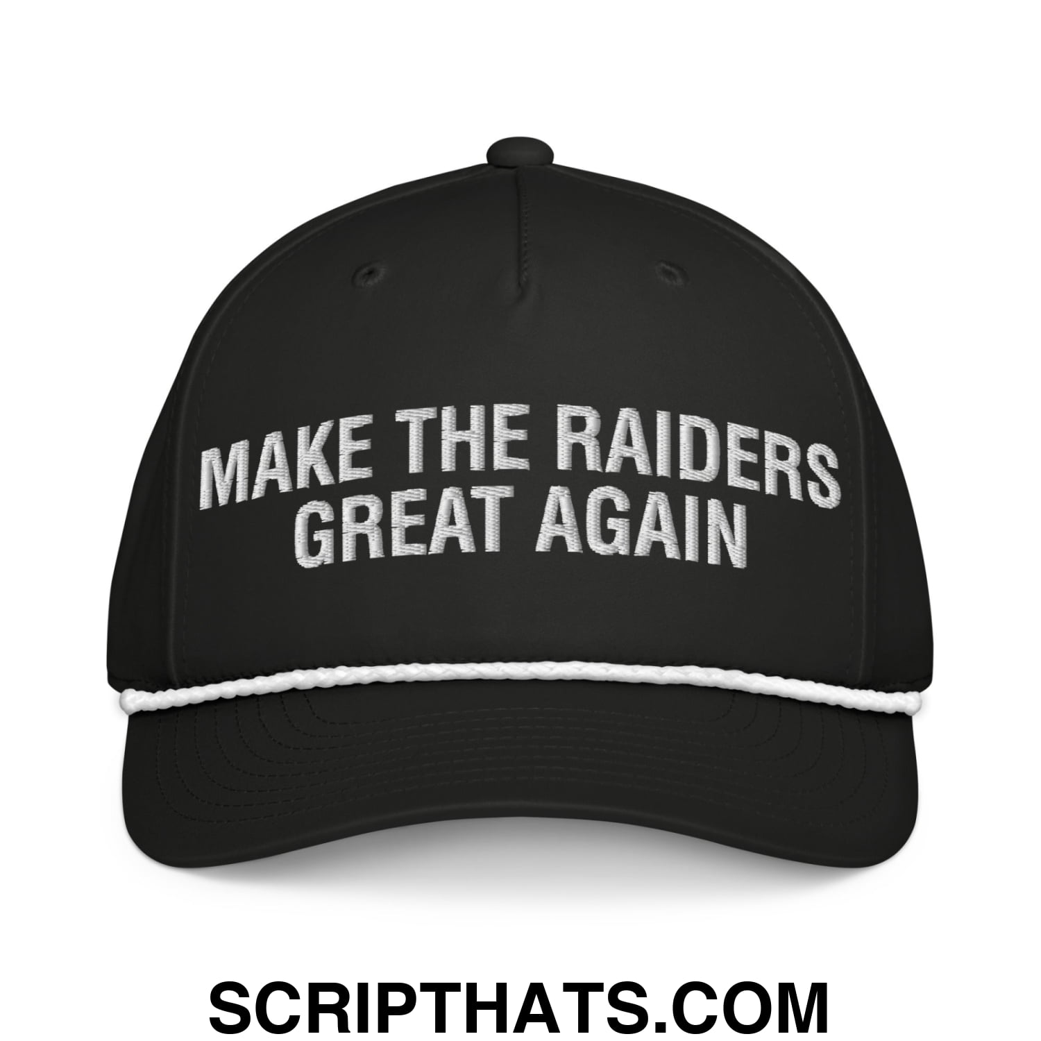 Make The Raiders Great Again 2026 Draft Day Embroidered Rope Snapback Hat Default Title