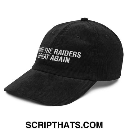 Make The Raiders Great Again 2026 Draft Day Embroidered Unstructured Corduroy Dad Hat Default Title