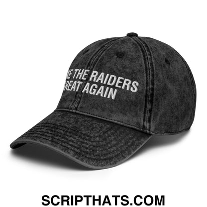 Make The Raiders Great Again 2026 Draft Day Embroidered Unstructured Denim Dad Hat Default Title