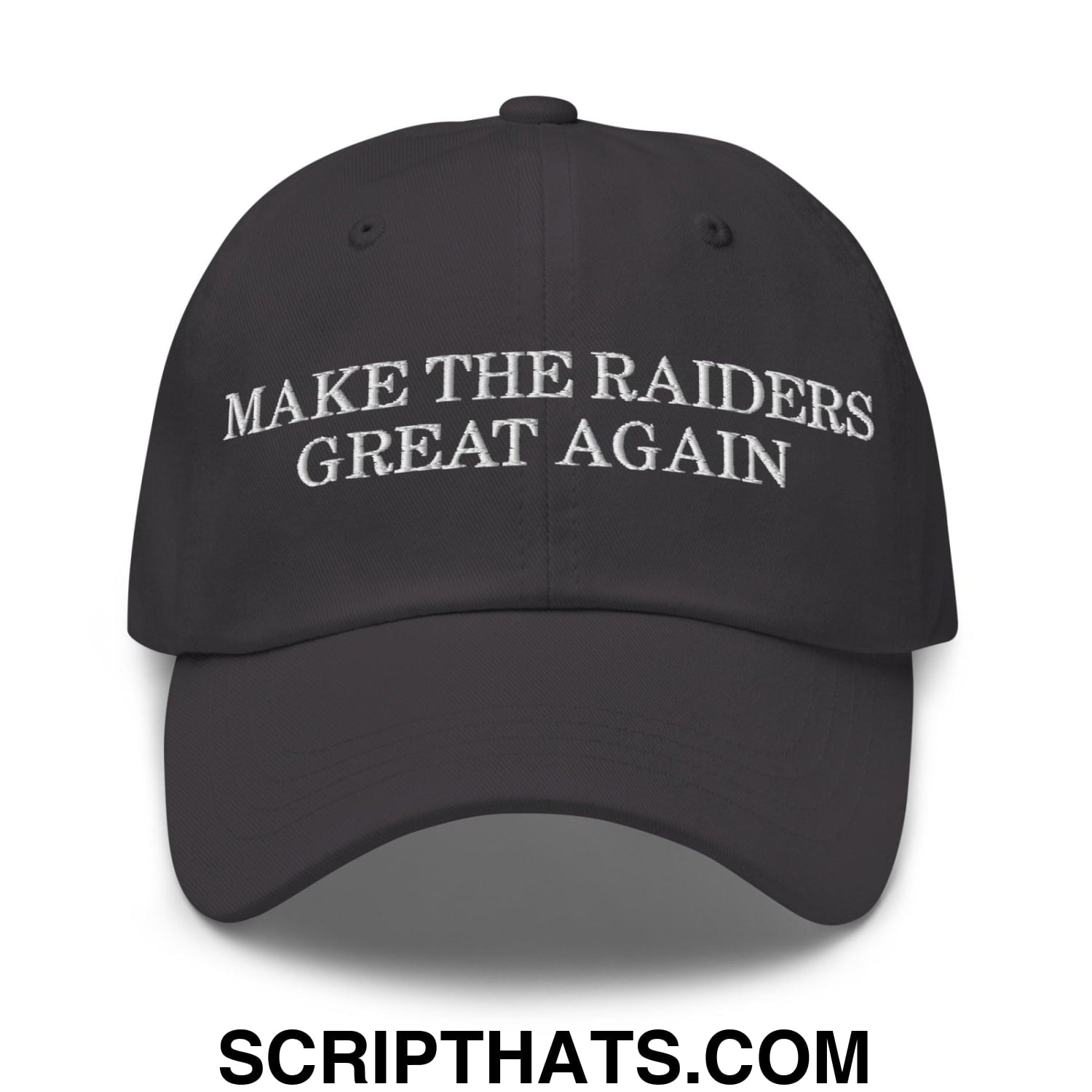 Make The Raiders Great Again Dad Hat Dark Grey