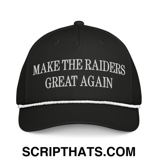 Make The Raiders Great Again Embroidered 5 Panel Rope Hat Default Title
