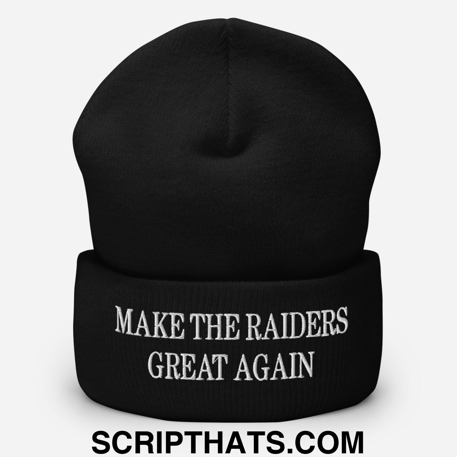 Make The Raiders Great Again Knit Cuffed Beanie Black
