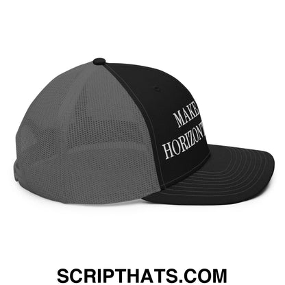 Make Video Horizontal Again Embroidered Classic Mesh Trucker Hat Black Charcoal
