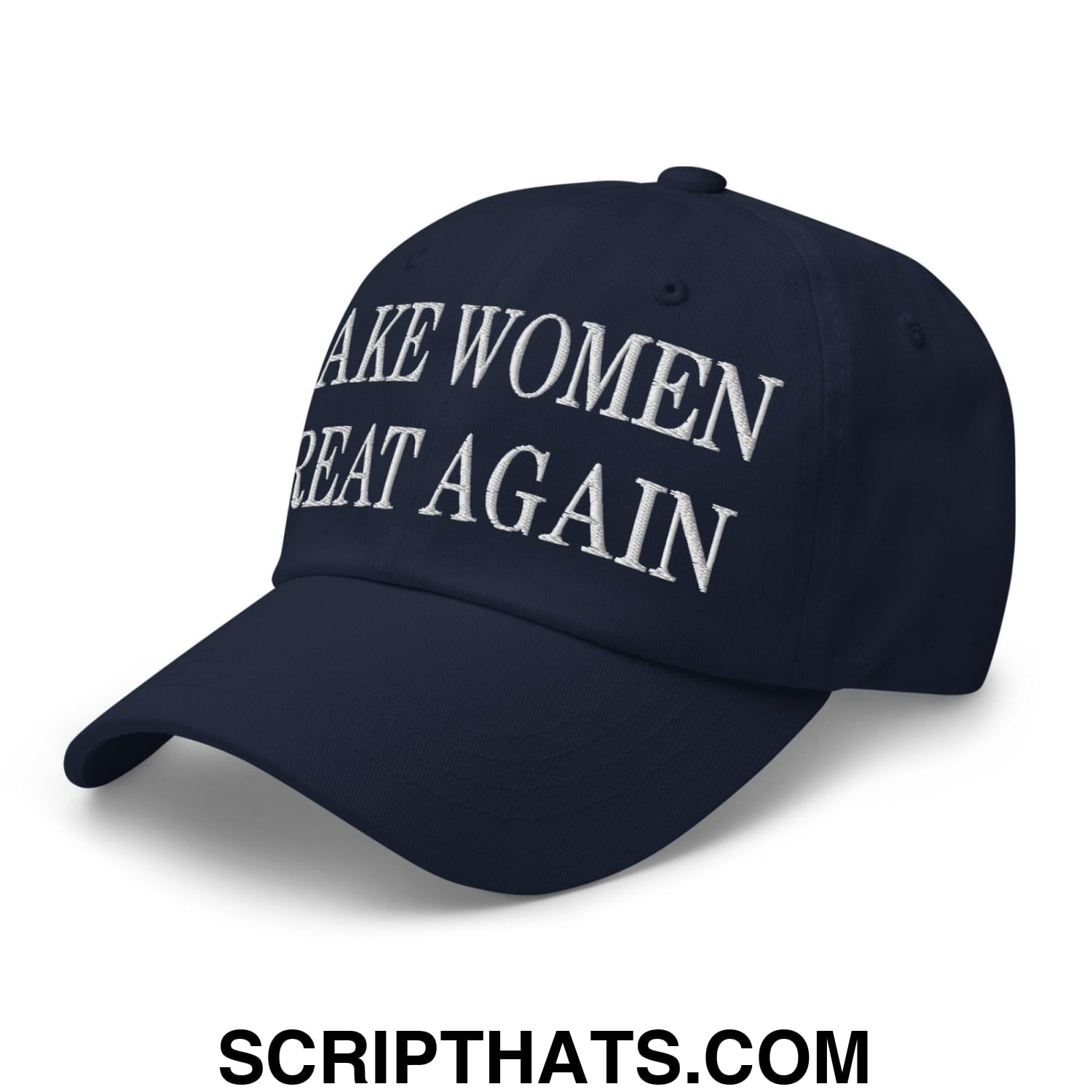 Make Women Great Again Embroidered Dad Hat Navy
