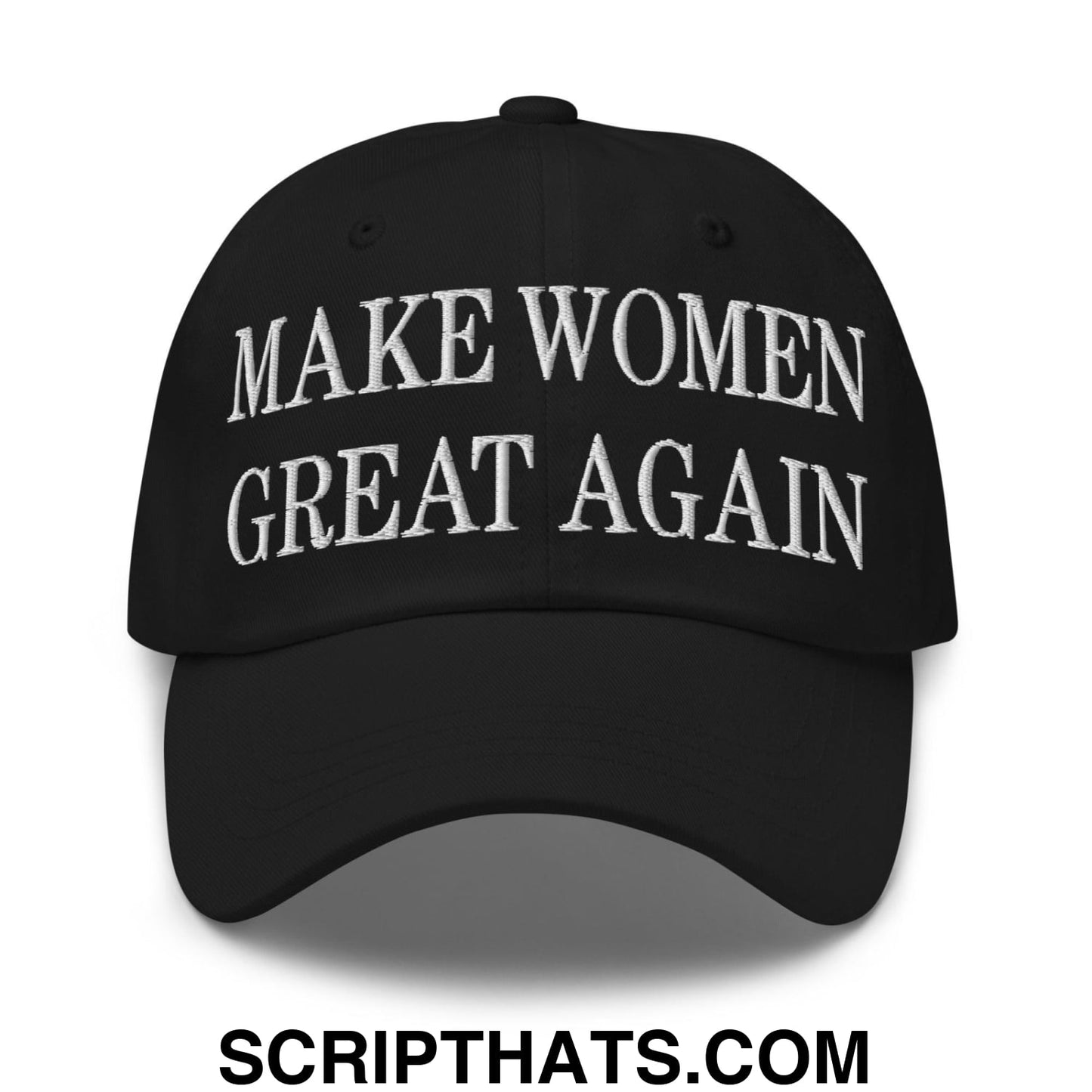 Make Women Great Again Embroidered Dad Hat Black