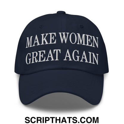 Make Women Great Again Embroidered Dad Hat Navy