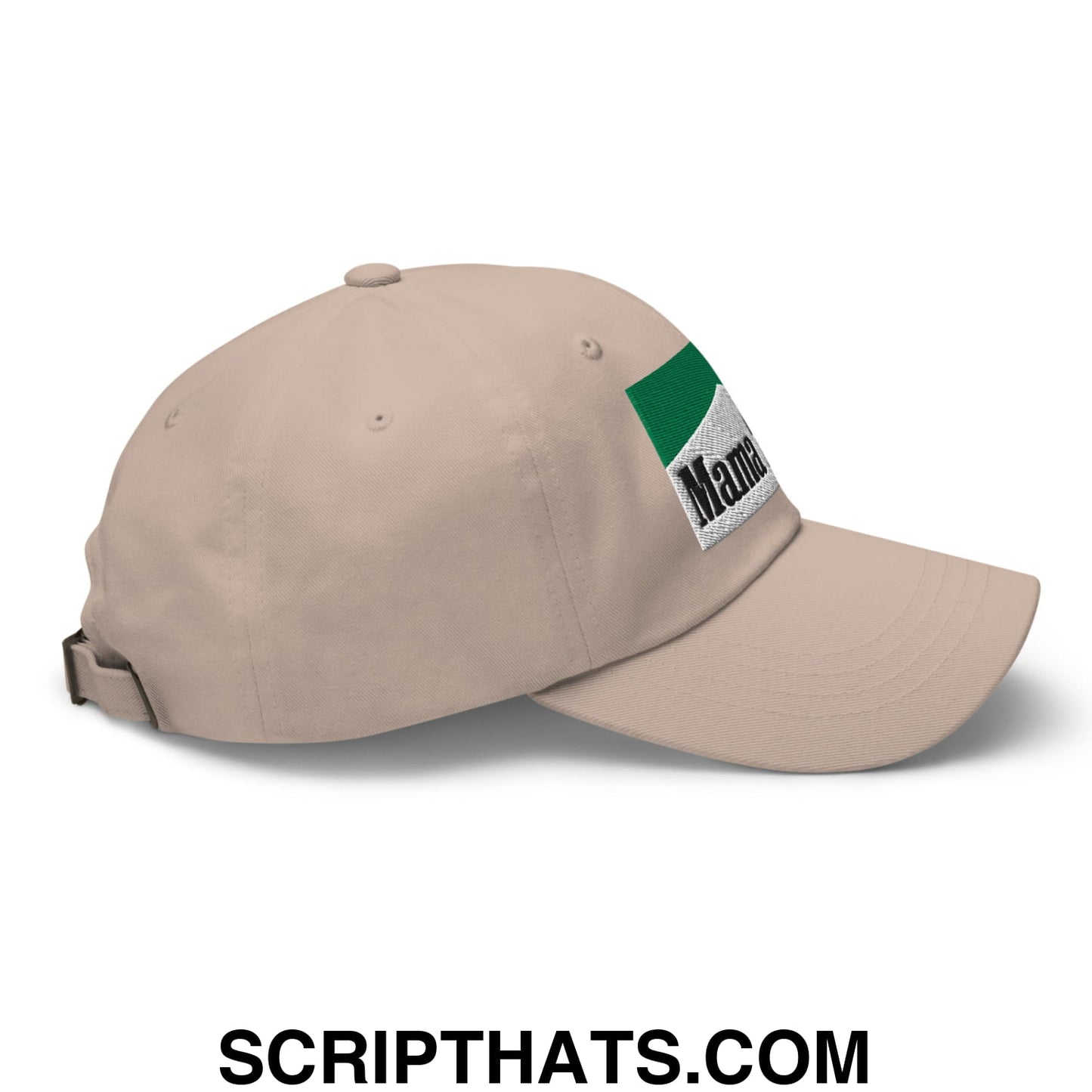 Mama Tried Cigarette Menthol Green Embroidered Unstructured Dad Hat Stone