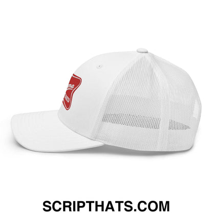 Mama Tried Parody III Retro Trucker Hat White