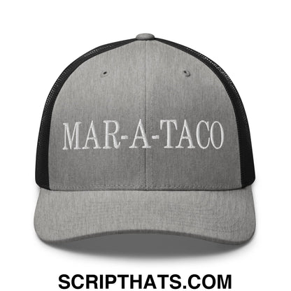 Mar-a-Taco Embroidered Mesh Trucker Hat Heather Black