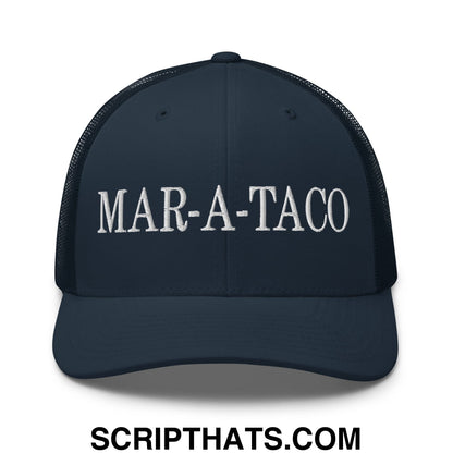 Mar-a-Taco Embroidered Mesh Trucker Hat Navy