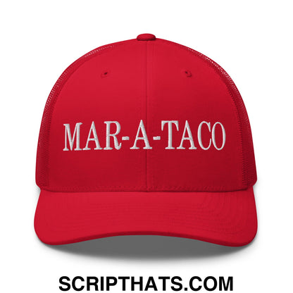 Mar-a-Taco Embroidered Mesh Trucker Hat Red