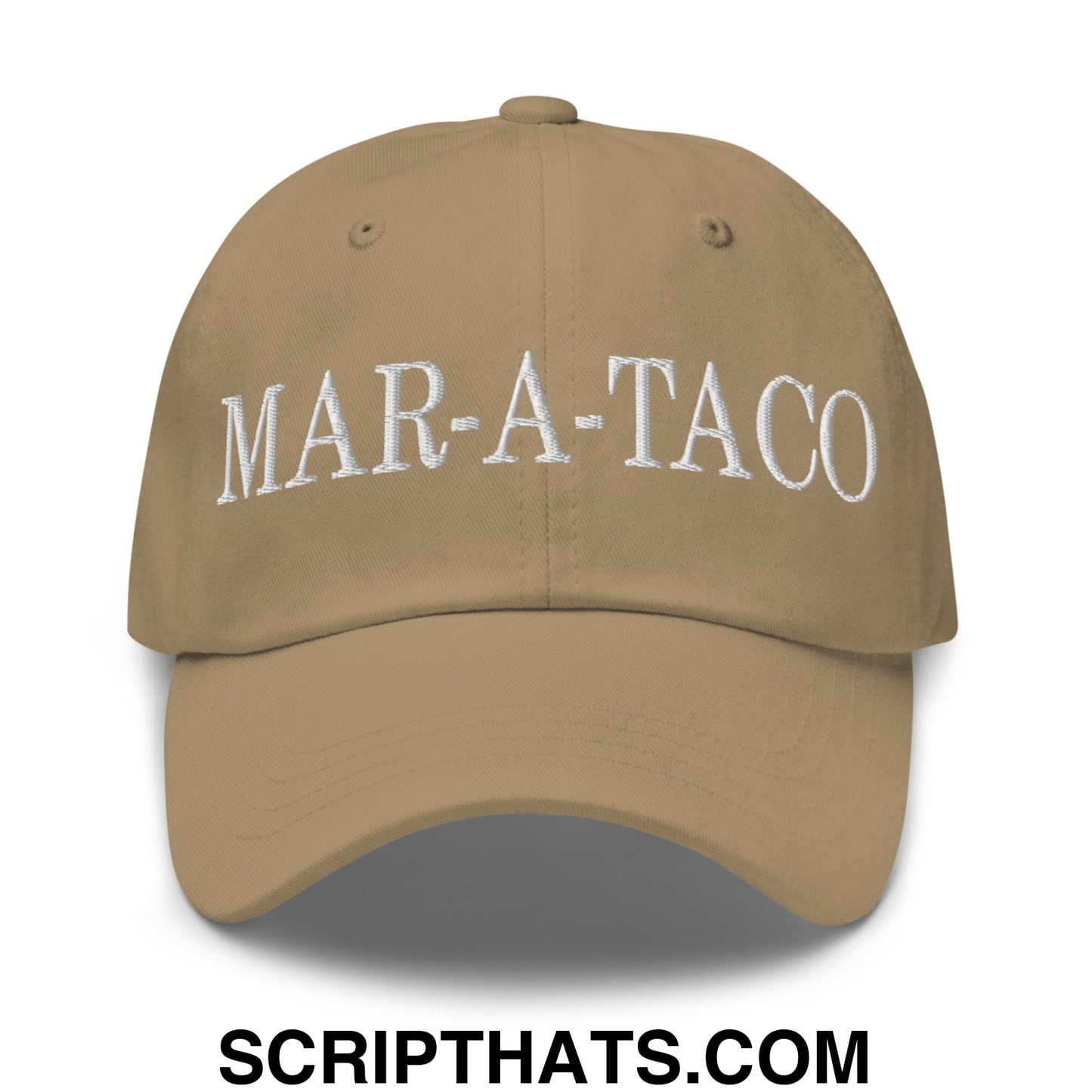 Mar-a-Taco Embroidered Unstructured Dad Hat Khaki