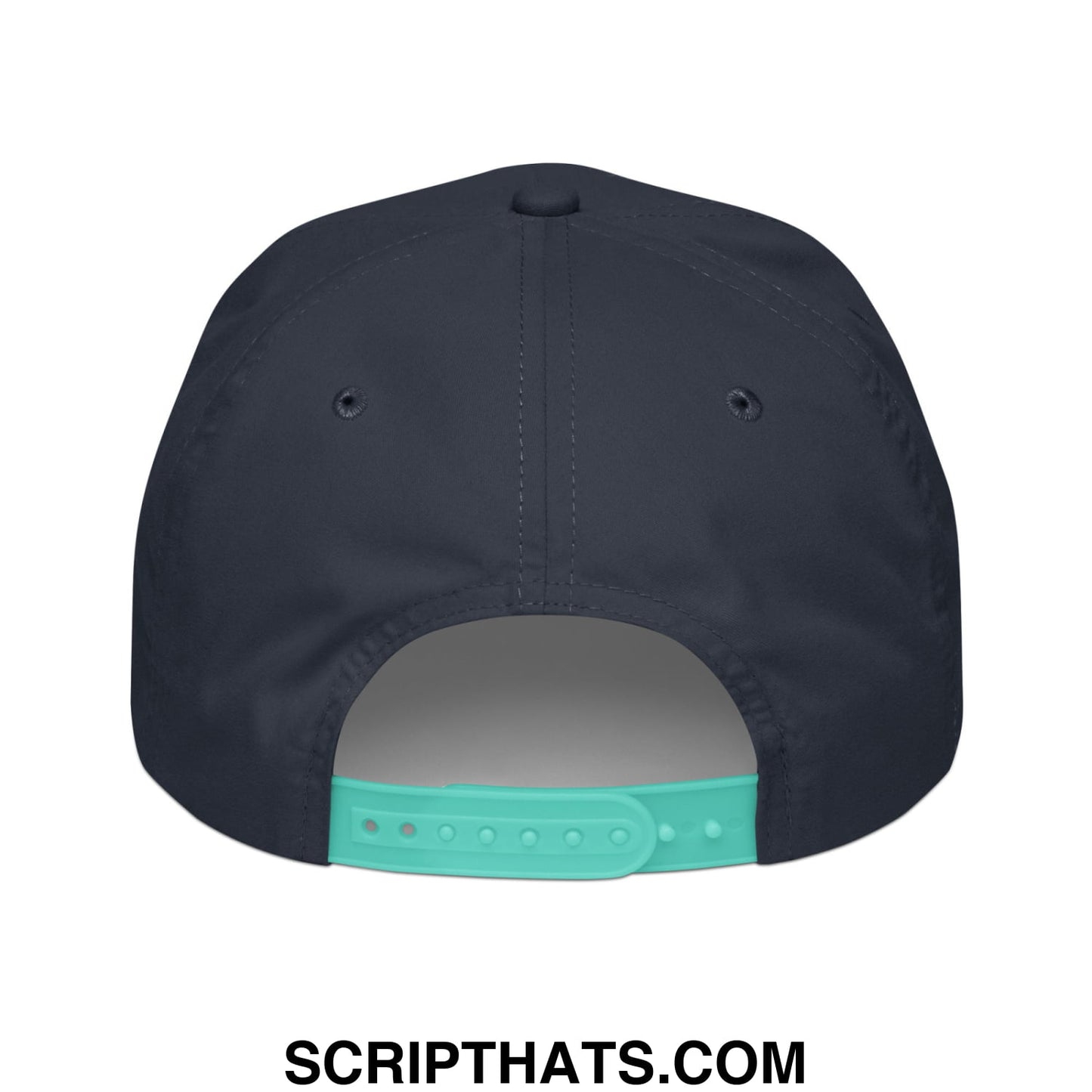 Marsh Water Embroidered Retro Golf Rope Hat Navy Mint