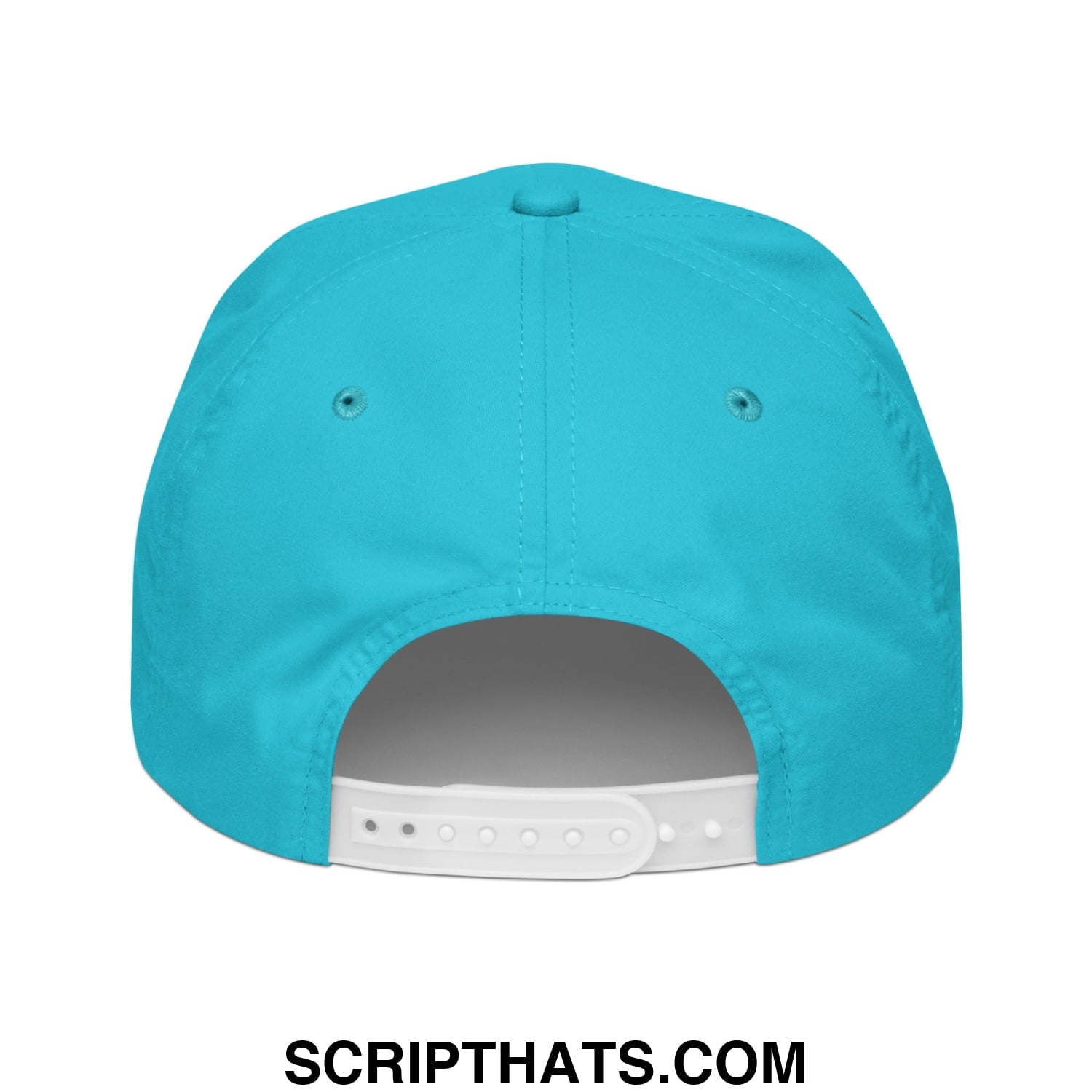 Marsh Water Embroidered Retro Golf Rope Hat Turquoise White