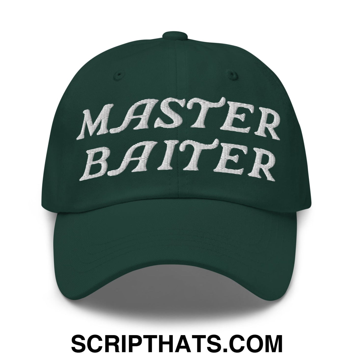 Master Baiter Embroidered Unstructured Dad Hat Spruce