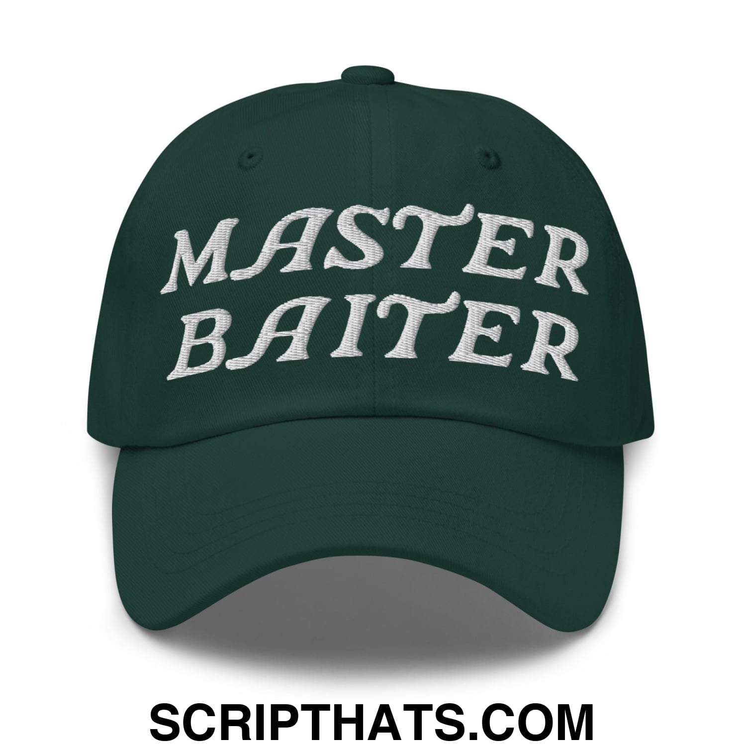 Master Baiter Embroidered Unstructured Dad Hat Spruce