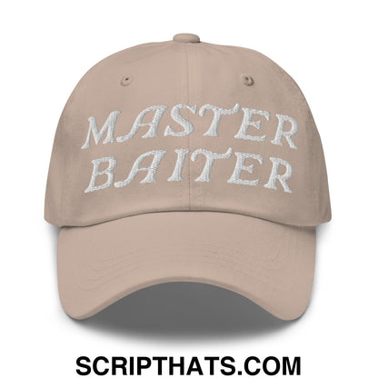 Master Baiter Embroidered Unstructured Dad Hat Stone