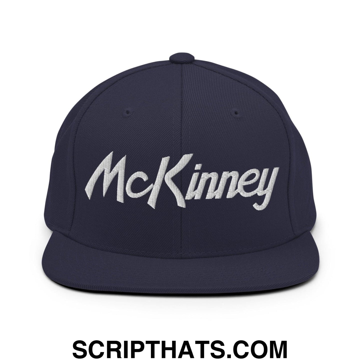 McKinney Script Snapback Hat Navy