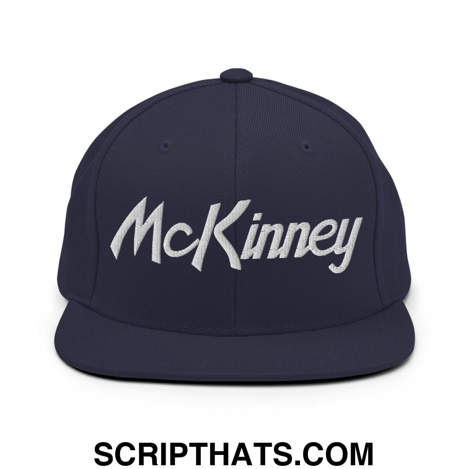 McKinney Script Snapback Hat Navy