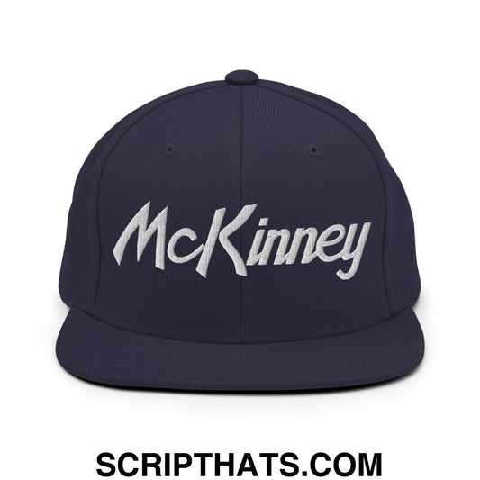 McKinney Script Snapback Hat Navy