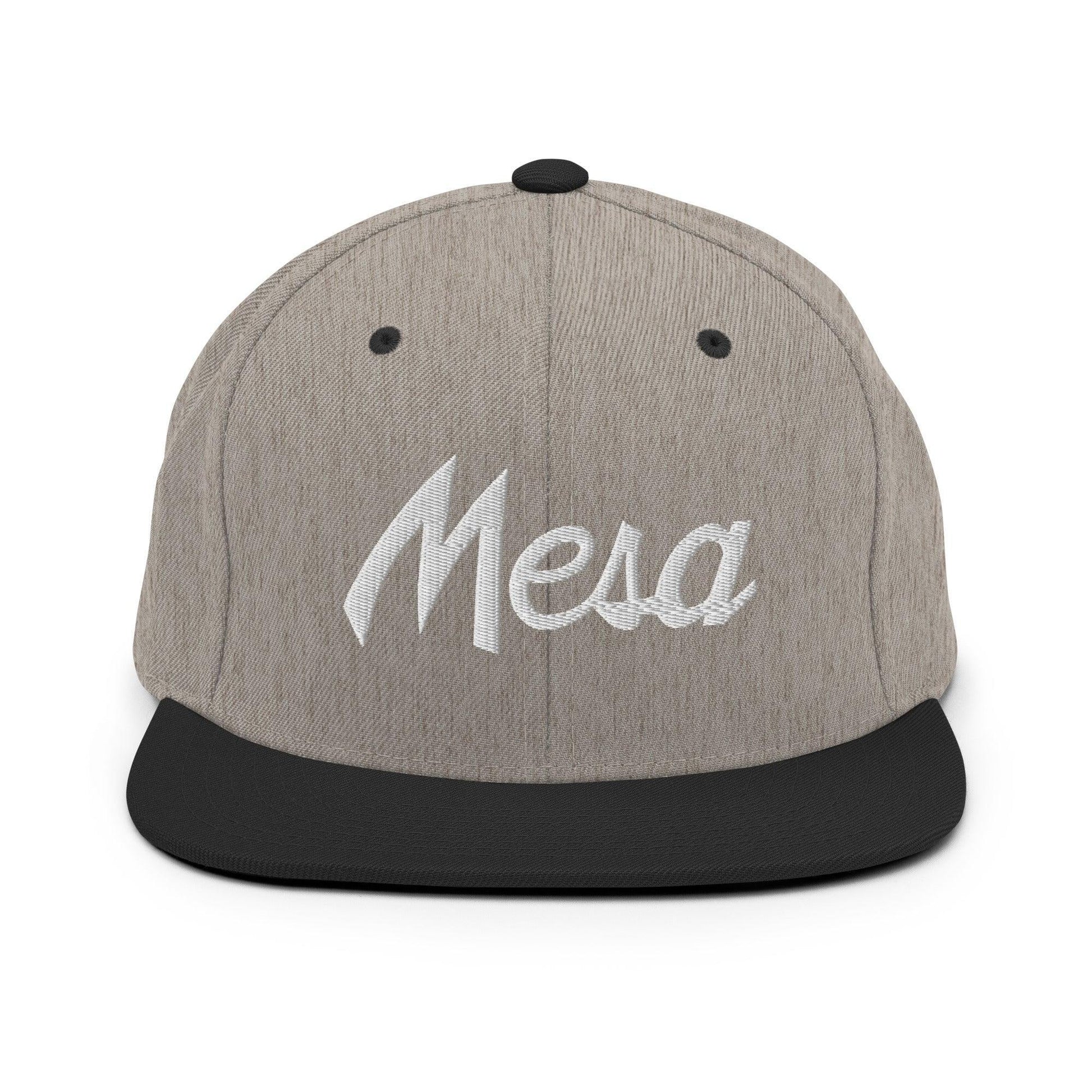 Mesa Script Snapback Hat Heather/Black