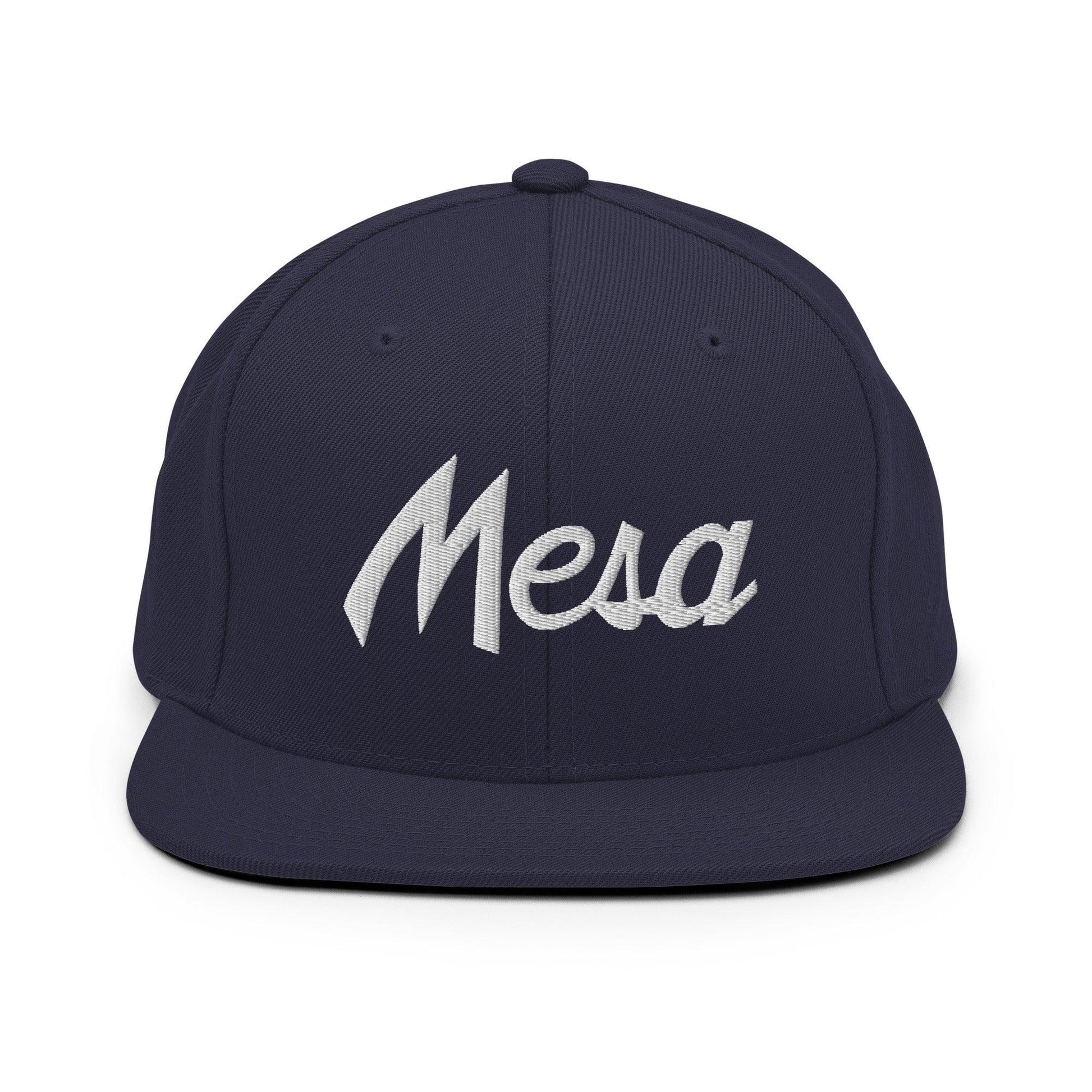 Mesa Script Snapback Hat Navy