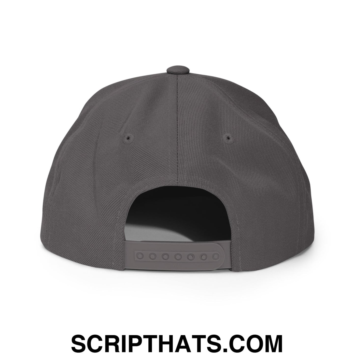 Mexicans Aren't Going Anywhere Embroidered Flat Bill Brim Snapback Hat Dark Grey