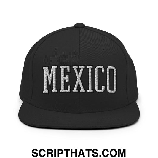 Mexico II Block Snapback Hat Black