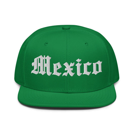 Mexico III Old English Snapback Hat by Script Hats | Script Hats