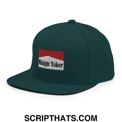 Midnight Toker Bill Brim Snapback Hat Spruce