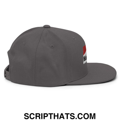 Midnight Toker Bill Brim Snapback Hat Dark Grey