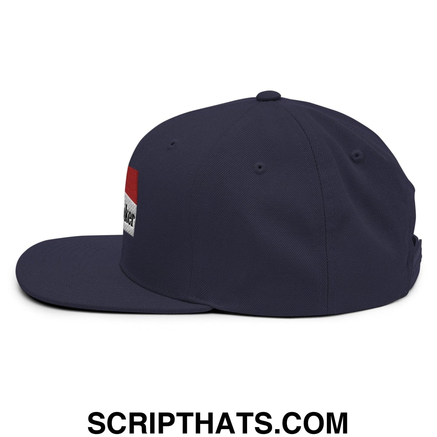 Midnight Toker Bill Brim Snapback Hat Navy