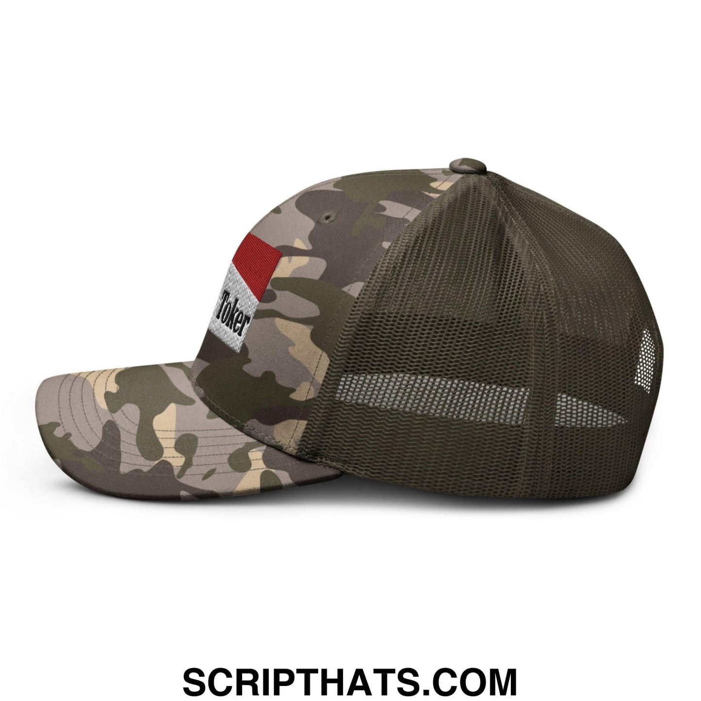 Midnight Toker Camo Trucker Hat Camo Olive