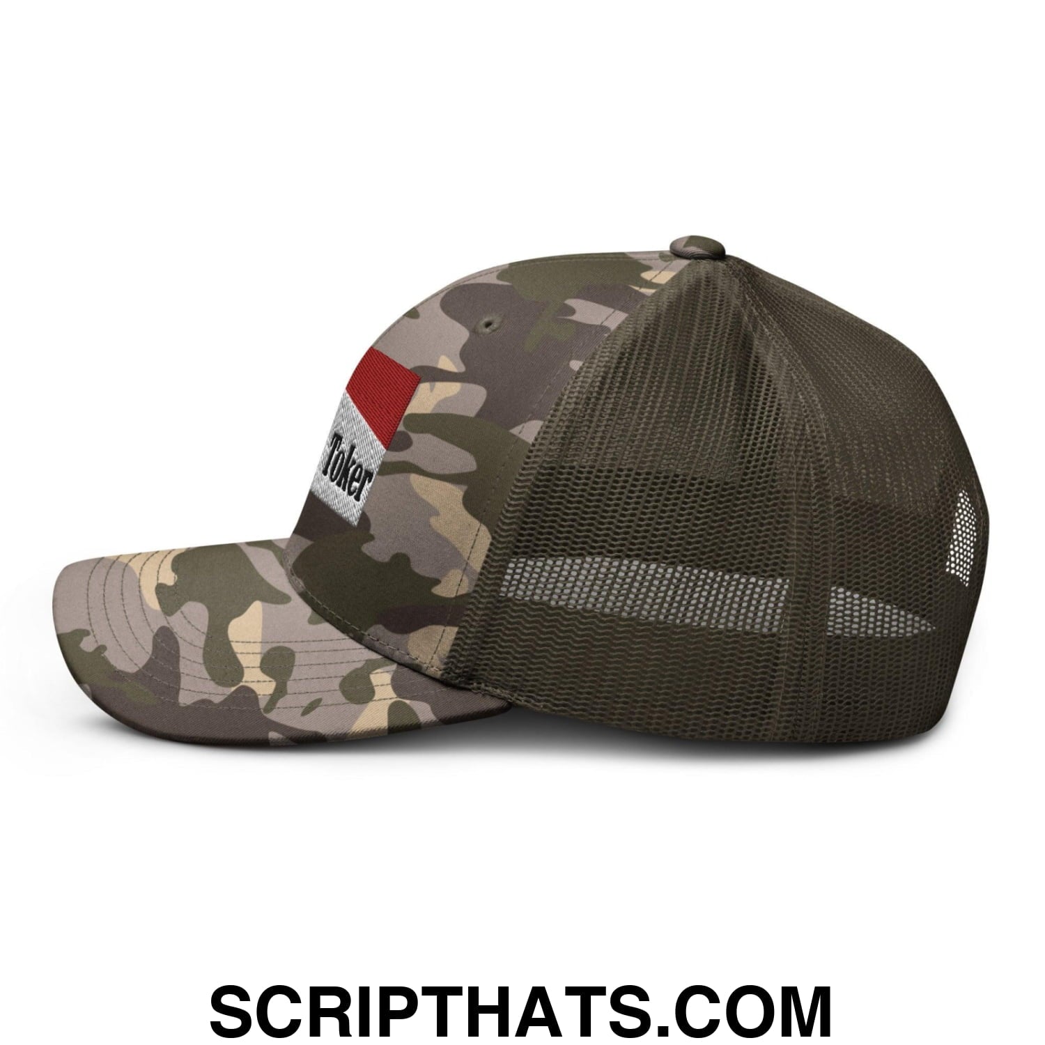 Midnight Toker Camo Trucker Hat Camo Olive
